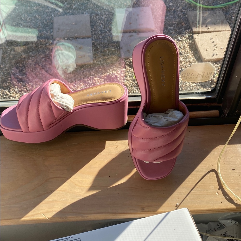 Pink Women's Platform Sandals